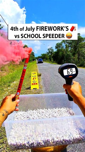 Throwing 4th of July FIREWORKS 🧨 at SCHOOL Speeder 🤬