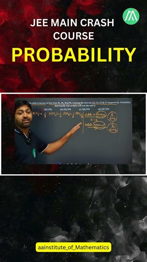 JEE Main Crash Course | Probability | Lecture 9 | Sunder Sir