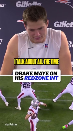Drake Maye really wishes he could have this one back. #nfl #nflfootball