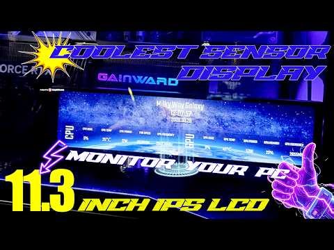 11.3 Inch PC Case Smart Secondary Monitor for PC Case - Unboxing & Review