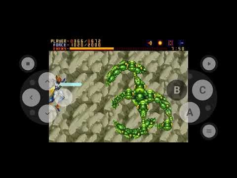 Alien Soldier Seven Force fight (Mobile phone Gameplay)