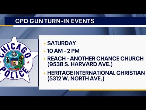 Chicago police host weekend gun turn-in events: 'No questions asked'