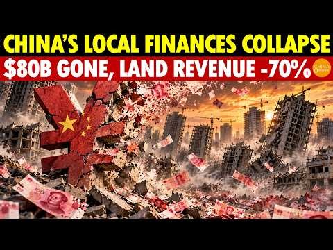 China’s Local Finances Collapse! $80B Yuan Lost, Land Revenue Down 70% in 5 Years—5B Won’t Save It