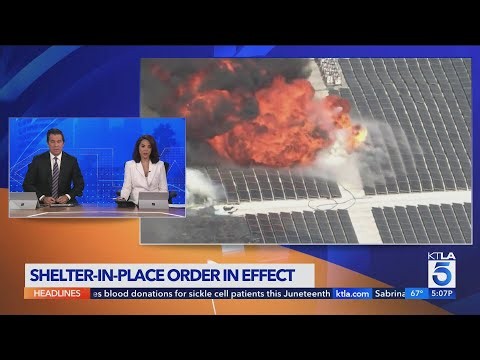 Shelter-in-place reissued due to smoke from Boyle Heights facility fire