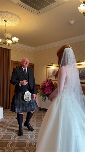 Father of the Bride's Emotional First Look