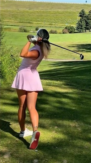Amazing Golf Swing you need to see | Golf Girl awesome swing | Golf shorts | Jordan Biegel