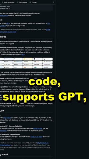 Dify - Open Source Spotlight #github #opensource #programming #devtools #dify