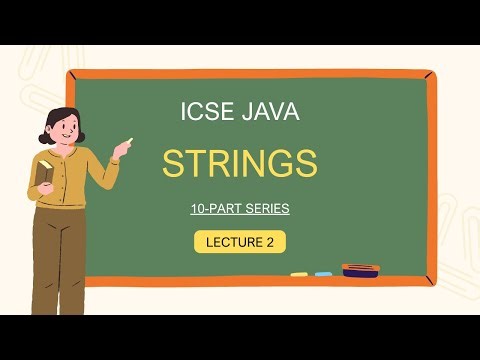 String Handling Lecture 2