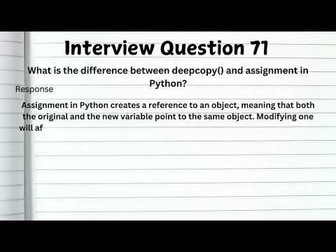 TOP 50+ Python Interview Questions & Answers | Freshers & Experienced Candidates | Crack Interviews