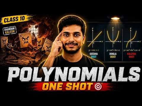 Polynomials One Shot Class 10 | Maths Chapter 2 Full Concepts, Examples & Competency Questions
