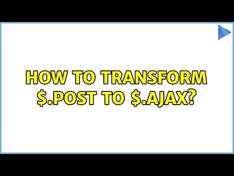 How to transform $.post to $.ajax? (3 Solutions!!)