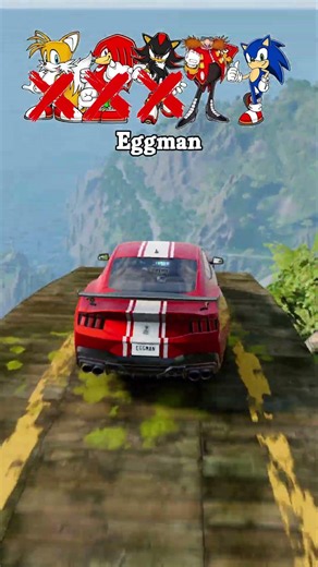 Sonic cars road chellenge #50 | #beamngdrive #shorts #sonic