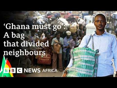 The bag telling bitter stories about migration in Africa - BBC Africa