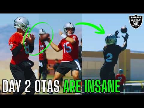 The Las Vegas Raiders OTAs Highlights Are WILD... | Fernando Mendoza, Ashton Jeanty |