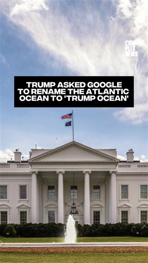 President Donald Trump says he approached Google CEO Sundar Pichai about renaming the Atlantic or Pacific Ocean the “Trump Ocean.” According to Trump, Pichai declined the request, explaining that oceans span multiple countries. 🎥: GETTY #trump #google #atlanticocean