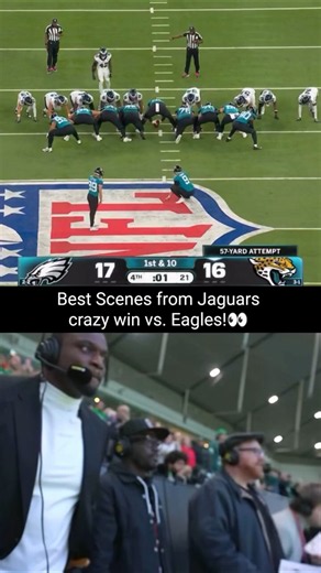 Jaguars crazy ending Walk Off Field Goal vs. Eagles best scenes #nfl #football #jaguars