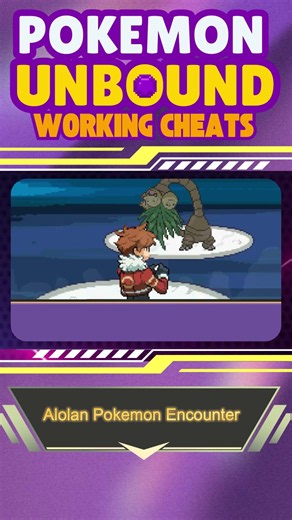 Working Pokémon Unbound Cheat Codes in 2026⚡ ALOLAN & GALARIAN FORMS ENCOUNTER AND MORE! #shorts