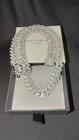 14mm CZ Iced Cuban Link Chain - 2 Row Prong Stand out with this premium quality