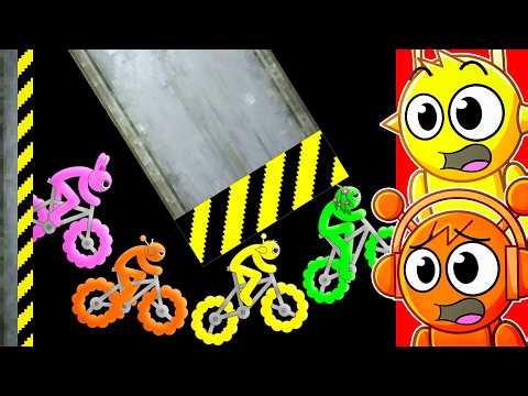 SPRUNKI BICYCLE vs SHUTTERS!!! (Race)