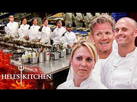Black Jackets Compete Against Chef Ramsay & the Sous Chefs | Hell's Kitchen
