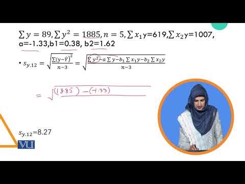 Multiple Correlation using Excel | Regression Analysis | STA5204_Topic033