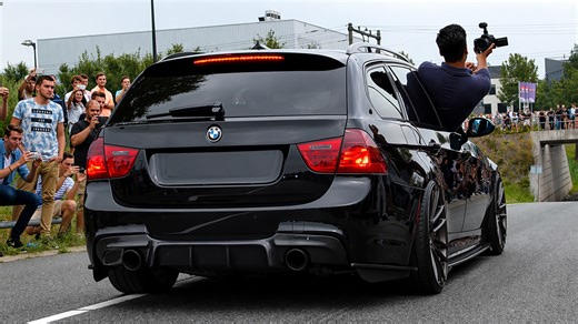 Unique vlogging moment while doing a burnout with a BMW 335i
