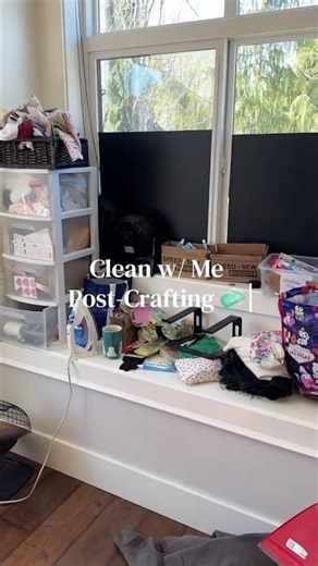 Satisfying Craft Room Cleanup After DIY
