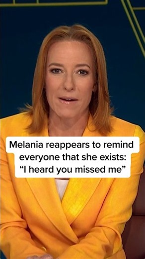 Melania reappears to remind everyone that she exists: 'I heard you missed me'