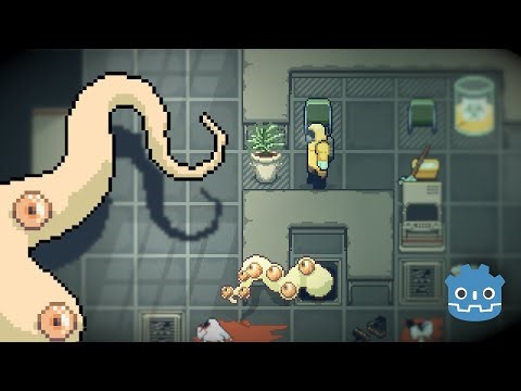 Adding UV Shifting Eyes to a Procedural Pixel Art Tentacle in 6min.