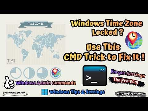 How to Using CMD to Change Time Zone in Windows 11 | Windows Tips