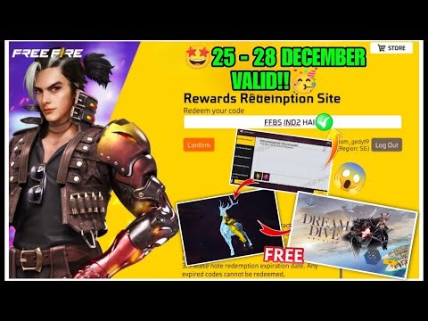 FREE FIRE REDEEM CODE TODAY 26 DECEMBER |FF REWARDS REDEEM CODE | FF REDEEM CODE TODAY 26 DECEMBER