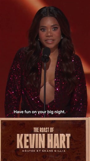 Regina Hall with a...message! #kevinhartroast
