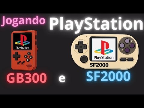 Playstation no GB300 e SF2000 [ GUIA de DOWNLOAD, instalação e testes de jogos ]#retrogaming #gb300