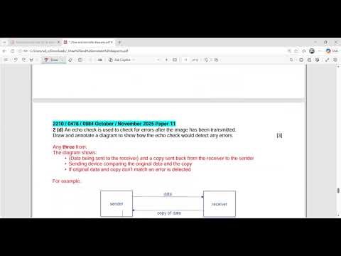 IGCSE | O Level Computer Science - Paper 1 Draw and annotate diagrams 2023 - 2025 all papers-Part 2