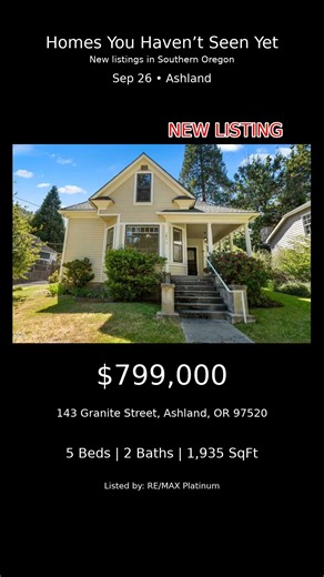 Ashland Homes | Recently Listed Homes in Ashland Oregon | Right Now