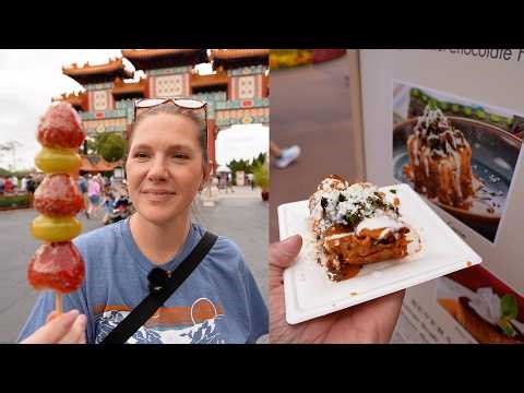 This Disney Food Vlog Was Worth The Heartburn! EPCOT Flower & Garden Lunch Date! NEW Menu Items!
