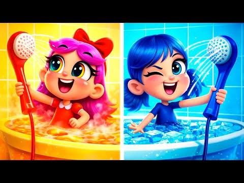 Hot vs Cold Challenge | Safety Rules for Kids | Nursery Rhymes & Kids Songs