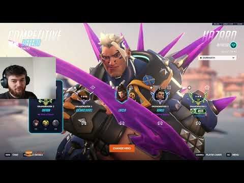 Overwatch Best DPS Pro Dafran Becomes A Hazard Main Now -Top 500 Gameplay-