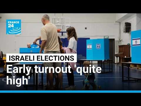 Israeli elections: voters turnout reaches '16.7%' four hours after polls open • FRANCE 24 English