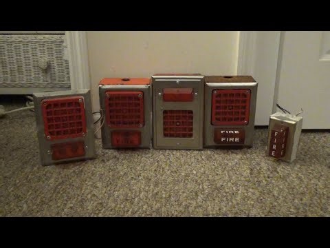 Comparing 5 Different Simplex 4050-80 / Couch Light Plates and Light - Vintage Fire Alarm Overview