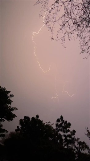 ⚡ Furious Lightning Strikes During a Powerful Storm! 🌩️🌧️
