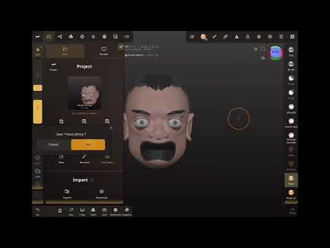 Tip for sculpting in Nomad sculpt (it’s only 40 seconds)