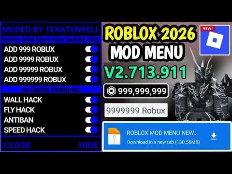Roblox Mods Menu Unlimited Robux Update 2026 | Roblox Mod Apk Unlimited Robux & Speed Fly Jump Hack