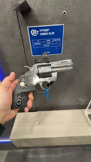 You can’t get away from red dots these days! We found one on a @coltlkl Python 3-inch .357 Magnum revolver at #nraam