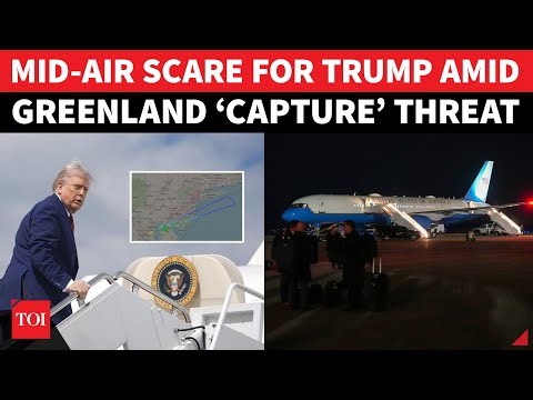 Trump's Air Force One Takes U-Turn: Forced Return To DC Amid Greenland ‘Capture’ Plan | Watch