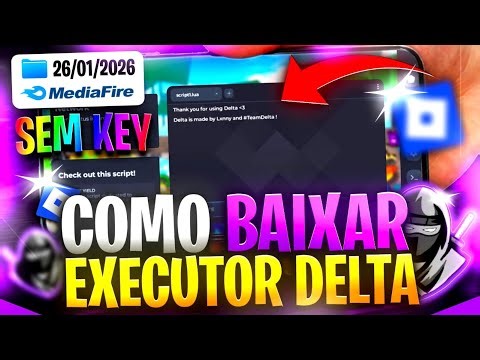 ✅LINK DIRETO! COMO BAIXAR Executor DELTA ATUALIZADO + SCRIPT no ROBLOX CELULAR/MOBILE MEDIAFIRE 2026