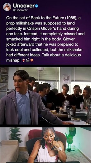 On the set of Back to the Future (1985), a prop milkshake