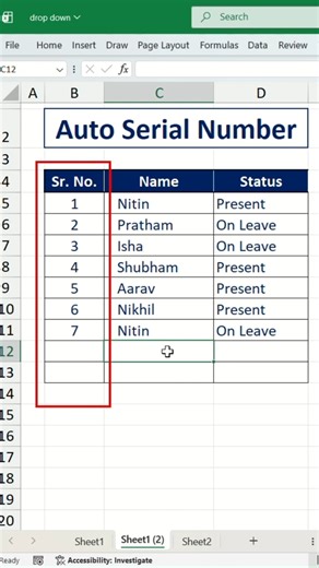 Smart Way to Auto-Generate Serial Numbers in Excel | Error-Free | Serial Number Magic