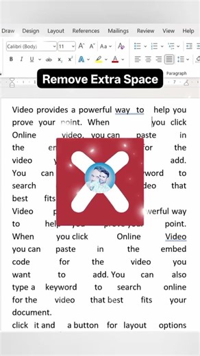 Remove Extra Space in MS Word #mswordtricks #MSWORDtutorial #mswordshortcuts #msofficecealing