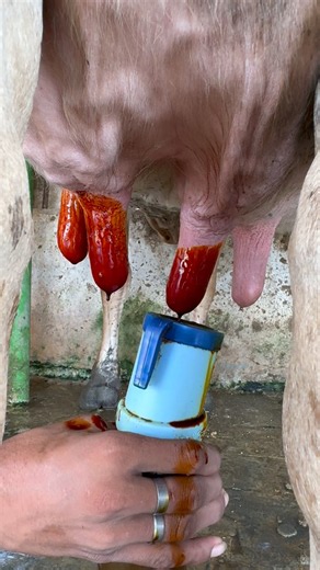 Complete Milking Process from Start to Finish 🐄
